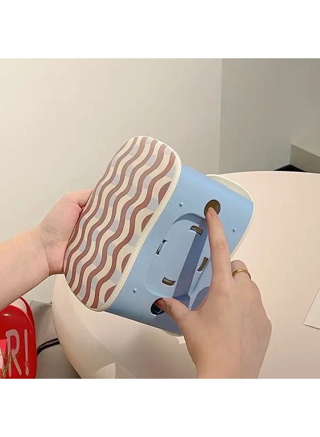 منظم علب المناديل الحديث من البلاستيك المتين موزع المناديل المنزلي لديكور الحمام وغرفة المعيشة والمكتب - Image 3